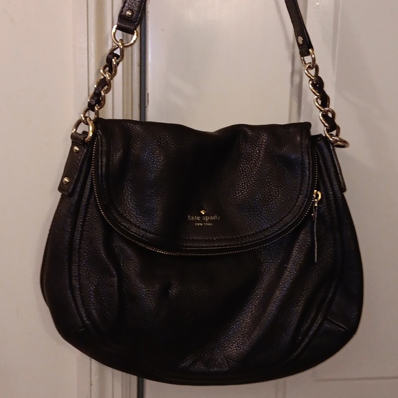 KATE SPADE COBBLE HILL BLACK HOBO BAG - Picture 1 of 9